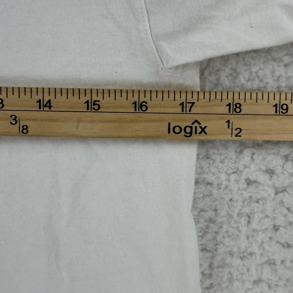 Champion Shirt Mens Small White Embroidered Logo Graphic Tee T-Shirt Tagless - Picture 8 of 11